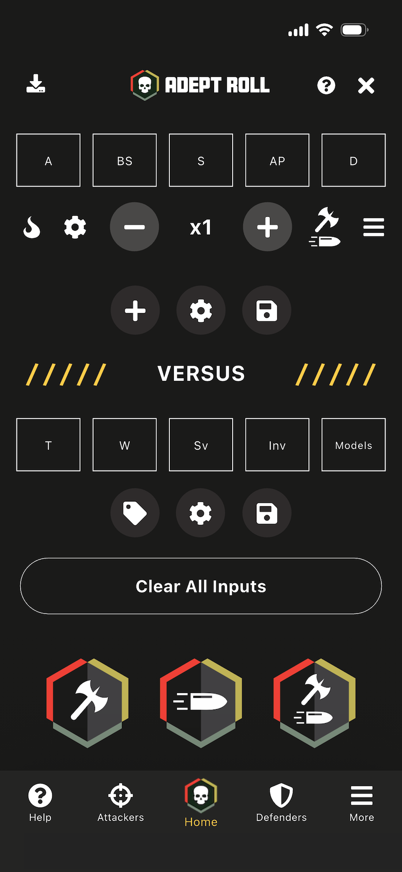 Adept Roll app screens 1